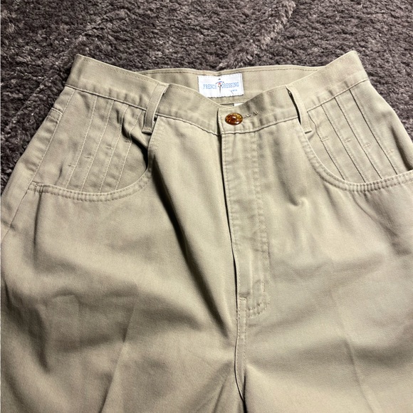 Vintage ladies high waisted khaki pants - Picture 3 of 6